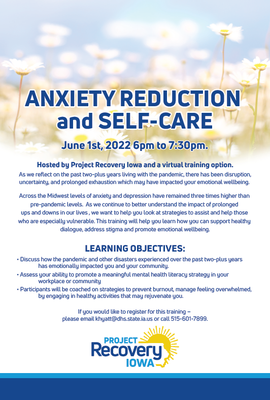 ANXIETY REDUCTION FLYER 2022